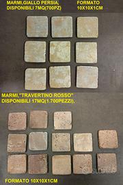 Cottoveneto,marmi10x10cm"Sassi del Piave"