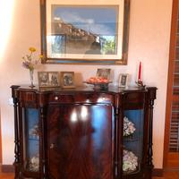 Servante in piuma di mogano stile inglese