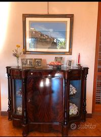 Servante in piuma di mogano stile inglese