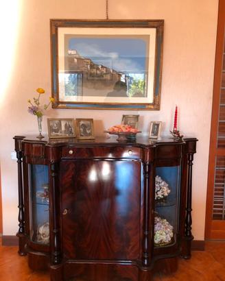 Servante in piuma di mogano stile inglese