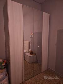 Armadio 4 ante + Letto contenitore 