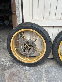 Coppia cerchi + gomme nuove yamaha yzf R-125