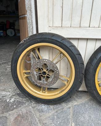 Coppia cerchi + gomme nuove yamaha yzf R-125