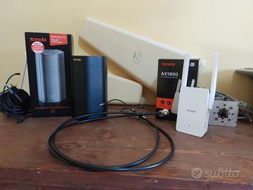 Router Tenda 5G03 + Antenne Kaser + Extender wifi