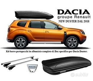 Box guscio tetto e barre per dacia duster dal 2018
