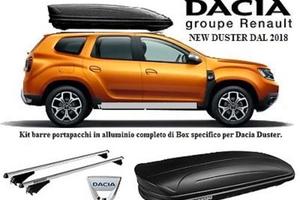 Box guscio tetto e barre per dacia duster dal 2018