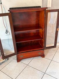 armadio/vetrina antico in legno massello