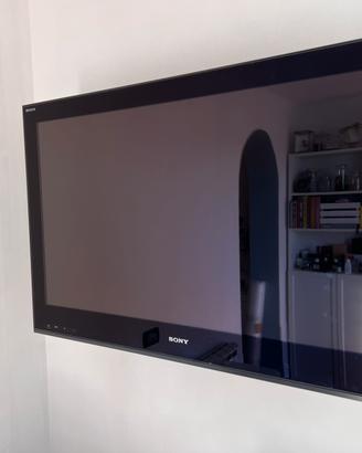 Tv Sony Bravia con staffa da muro