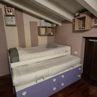 cameretta bambina Colombini lilla e bianca