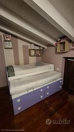 cameretta bambina Colombini lilla e bianca