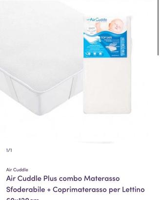 Materasso ortopedico culla nuovo+copri materasso