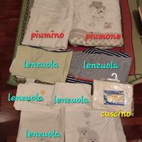 Lotto biancheria letto bambini