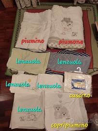 Lotto biancheria letto bambini
