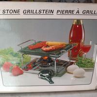 Grill da tavolo in pietra per cucinare