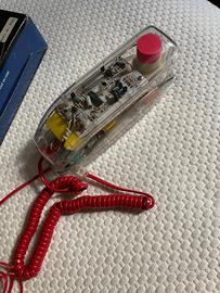 Apparecchio telefonico modernariato colorato