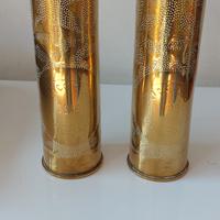 bossolo artiglieria rame vaso 1914 1917