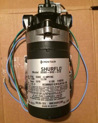 Shurflo serie 8000 pompa elettrica per acqua piatt