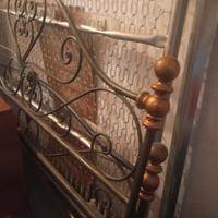 letto in ottone effetto antico