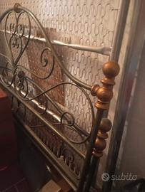 letto in ottone effetto antico