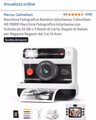 macchina fotografica instantanea bambini