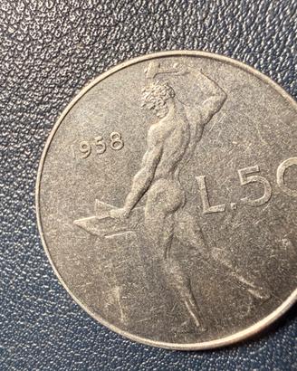 MONETA 50 LIRE VULCANO