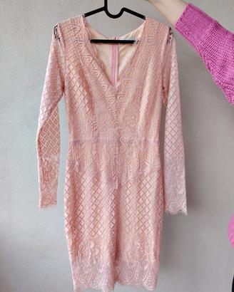 Vestito in pizzo Vera & Lucy rosa