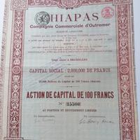 Chiapas - Com.commerciale d'outremer - Scripofilia