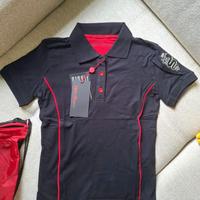 Polo Alfa Romeo Nera Da Donna Nuova