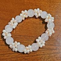 Bracciale perle rosa