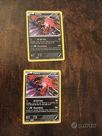 2 carte Pokemon Yveltal holo e comune XY