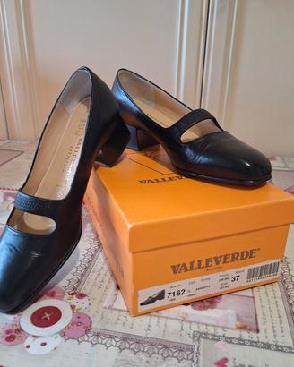 Scarpe con tacco nere Valleverde 37 donna