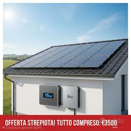 Impianto fotovoltaico completo ad alte prestazioni