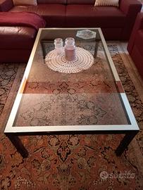 Tavolino in cristallo per salotto