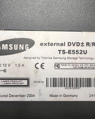 Lettore/Masterizzatore DVD Samsung