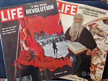 Lotto 2 riviste Life vintage ottobre 1969