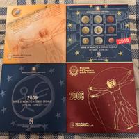 4 cofanetti moneta corso legale MEF - Zecca