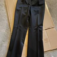 Pantaloni a sigaretta in raso Prada