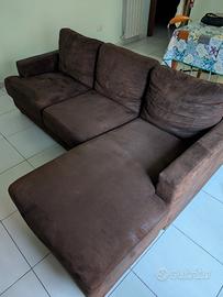 Divano ad angolo simil pelle Maison du Monde