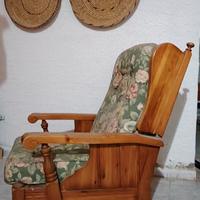 Poltrone a dondolo Patriarca in pino di Svezia