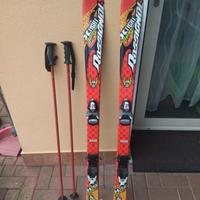 sci rossignol con bastoncini