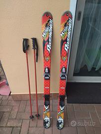 sci rossignol con bastoncini