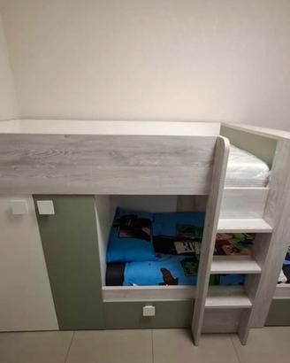 cameretta per bambini a soppalco 