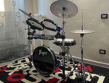 Batteria acustica da appartamento con rack e mesh