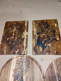 tagliere pirografato 