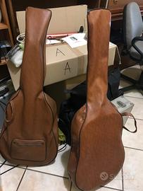 Chitarre classiche acustiche con custodia in pelle