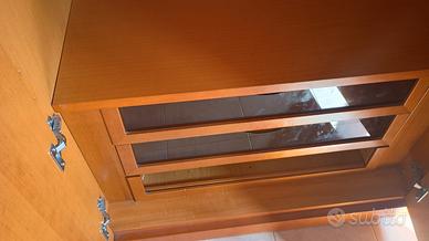 armadio a 6 ante rivestimento ciliegio