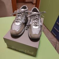 SCARPE HOGAN DOONA BIANCO + ARGENTO