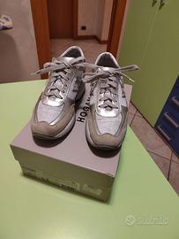 SCARPE HOGAN DOONA BIANCO + ARGENTO
