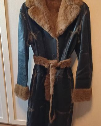 Cappotto in nappa e lapin