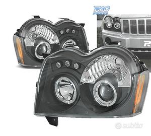 FARI OCCHI ANGEL LED JEEP GRAND CHEROKEE 05-08 NER